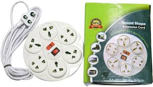 PI EXTENSION CORD 8 IN 1 ROUND SHAPE 8  Socket Extension Boards
