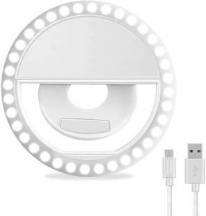 NVIRAV Selfie Ring Light, Rechargeable Portable Clip-on Selfie Fill Light with 36 LED for iOS/Android Smart Phone Photography, Camera Video, Girl Makes up Ring Flash