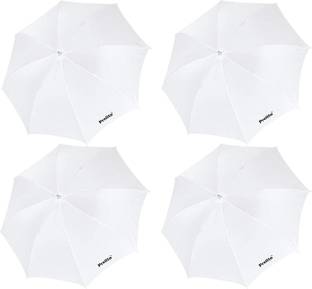 Prolite Studio Standard Umbrella Diffuser (18-inch) for Photography Speedlite Flash, Continuous Light (Sungun, Porta) Videography (Pack of 4) White Reflector Umbrella