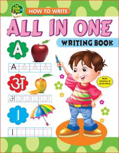 All In One Writing Book With Games And Activities(English,Hindi,Maths)