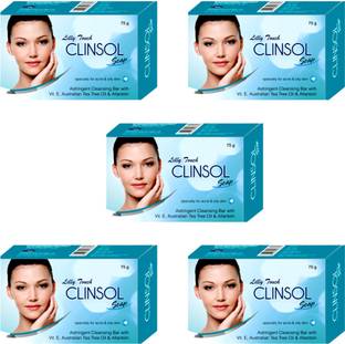Lilly Touch Clinsol Soap for Acne & Oily Skin enriched with Vitamin E & Tea Tree Oil
