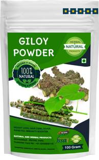 NATURAL AND HERBAL PRODUCTS Giloy Powder | Tinospora Cordifolia | Amrita | Gulvel | Guduchi | Amrutha Balli For Weight Loss, Hair Care, Eating(Drink), Fever, Diabetes and Immunity Booster