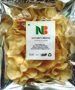 Nature's Bridge Potato Chips Potato Fryums (Crunchy, Thin & Tasty) Aalu Ke Chips Homemade Dry Kacchi Potato Chips Aalo Papadi - 900 gm Fryums