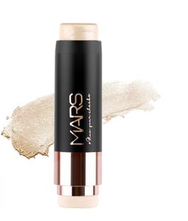 MARS Glow Your Cheeks Illuminating Highlighter Stick With Smudging Puff Highlighter