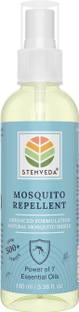STEMVEDA Herbal Mosquito Repellent Spray (Net Qty. 100ml) Over 500+ Sprays | Advanced Mosquito Shield with the Power of 7 Pure Essential Oils and Natural Extracts | Safe for Babies and Young Kids | Suitable for Use on Fabric and Clothes