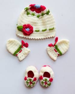 Woonie Baby Boys & Baby Girls Casual Cap Mitten