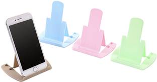 befunky Mobile Phone Tablet Stand Portable Foldable Desktop Holder Adjustable Universal Multi-Angle Cradle (Pack of 4) Mobile Holder