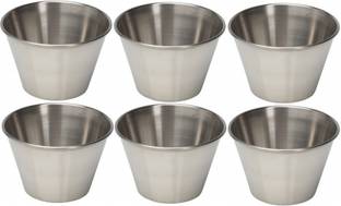 Dynore Stainless Steel Sauce Bowl Set of 6 Sauce cup - 75 ml each