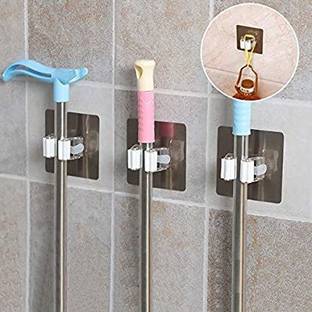 vitzie White Plastic Broom Holder