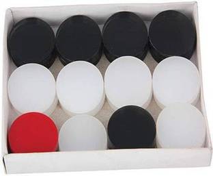 HACKERX Shinny and Transparent carrom coins/pawns Carrom Pawns