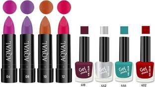 AQVAL Premium Combo Of Nail Polish And Matt Lipsticks110502021A8