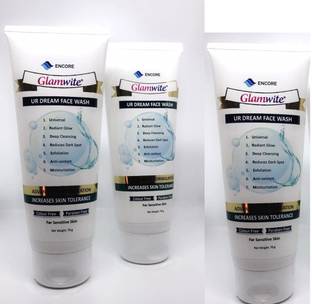 GLAMWITE Facewash 210gms Pack of 3 Face Wash