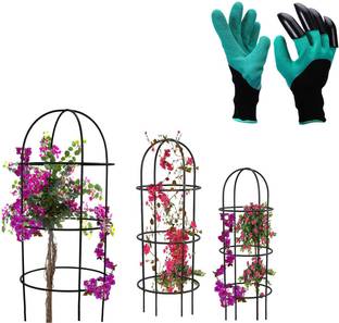 GREEN TOUCH plant support,planter support with gardening gloves Garden Tool Kit
