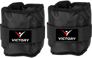 VICTORY (750 gm X 2) Pair Wrist / Ankle weight for Fitness, Walking, Jogging, Aerobics Black Ankle Weight