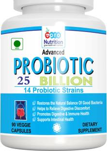 PRONUTRITION Advanced Probiotics 25 Billion per Capsule-14 Probiotic Strains-90 Veg Caps