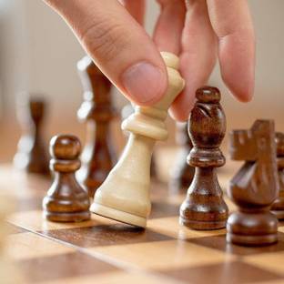 Spocco 11"X 11" Wooden Folding Chess Set with 32 Wooden Pieces Home CB15 Strategy & War Board Game