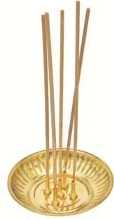 Real Craft Agarbatti Stand with Ash Catcher Incense Holder Brass Incense Holder