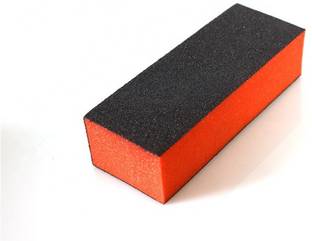 virkart Nail Art Shiner Buffer Block Orange Buffing Sanding File