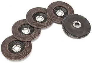 h9 Professional Flap Sanding Discs 4 Inch #60, #80, #120 Grit Grinding Wheels Blades For Angle Grinder (100mm Disc) (Pack of 6) Ceramic Aluminum Oxide Sandpaper