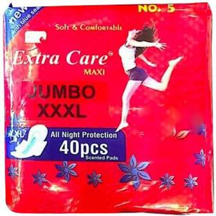 Extra Care JUMBO XXXL Scented Pads - 40Pcs Sanitary Pad