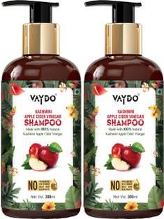 vaydo Kashmiri Apple Cider Vinegar Shampoo For Dry & Frizzy Hair, with Argan & Apple Cider Vinegar, Stronger Hair, Moisturizes Hair, Promotes Hair Growth, Makes Your Hair Shiny - No Sulphate, No Parabens (600 ml)