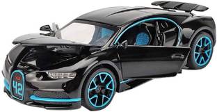 LIBRA Bugatti Car Toy High Qulity Metal Car - Open Door, Music and Lights Car Toy for Children ( Pack of 1 ) ( Multicolor )