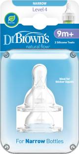 Dr. Brown's Standard Neck Baby Bottle Nipple 2 Pack Size: Level 4 Fast Flow Nipple