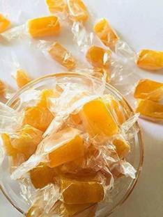 Organic Bites Alphanso Aam Toffee | Mango Candy | Mango Cubes Mango Toffee