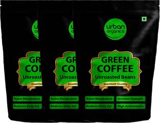 Urban Organics Combo of 3 Green Coffee Beans for Weight Loss fast Unroasted Arabica Natural Immunity Booster (250 gram each) Coffee Beans