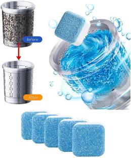 TAGUDA 30 Pcs Washing Machine Deep Cleaner Effervescent Tablet for All Company’s Front and Top Load Machine, Descaling Powder Tablet for Perfectly Cleaning of Tub & Drum Stain Remover Washer Dishwashing Detergent