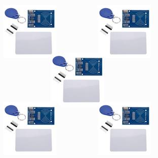 geeta enterprises (Pack of 5) MFRC-522 RC522 Card Read Antenna RFID Reader IC Card Proximity Module Key Chain for Arduino FM Transmitter Electronic Hobby Kit