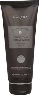 MANTRA Walnut & Wheat Germ Face Scrub For Men | Remove Dead Skin & Unclogs Pores