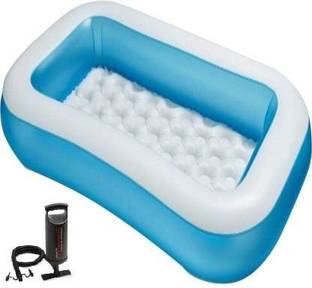 Funrise 5.5 feet Summer Special Inflatable Kid Swimming Pool with Air Pump, Bath tub, Water Pool for Kids (Multicolor) Inflatable Swimming Pool Inflatable Swimming Pool