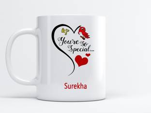 MM9E You Are So Special Surekha Printed Coffee , I Love You Surekha , Surekha Name , Gift For Friends , Lovers , Valentine's day , Anniversary Gift , Happy Birthday Gift , Rakhi , Rakshabandhan , Happy Raakhi , Sister , Wife , Daughter , Women Day Gift Ceramic Coffee Mug