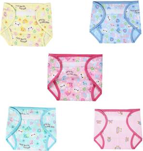 Mother's Choice Newborn Outside Cotton Inside Plastic Nappy Pack Of 5