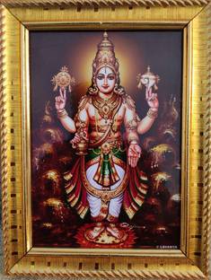 SAI BALAJI ACRALICS Dhanvantari Digital Reprint 8 inch x 6 inch Painting