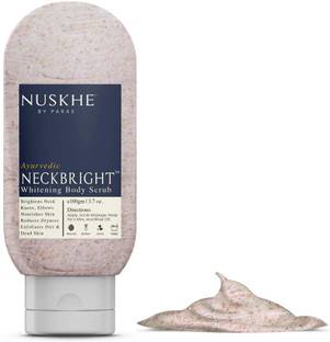Nuskhe By Paras Neck Bright Body Scrub Dead Skin Remover With Vitamin C & Radish For Women & Men-100 gm Scrub