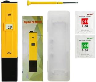 Parijata Digital LCD Pocket Pen Type pH Meter for Water Purity Pool Aquarium Measurement Digital pH Meter