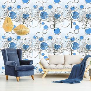 PERFECT DECOR 600 cm Latest Stylish 3D design Self adhesive Wallpaper for Living room ( 28 Sqft / roll ) Self Adhesive Sticker