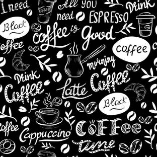 Unique Graphics Vinyl Cuisine Black Wallpaper