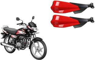 Buras NEW RED SHINE PROTECTIVE HANDGUARD FOR NEW HERO HF DELUXE QUALITY PRODUCT FOR THE BIKERS Handlebar Hand Guard