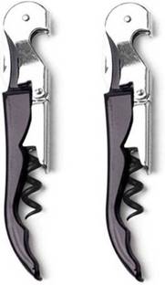 Anything & Everything Corkscrew Bottle Opener (Pack of 2) Black Wine Opener Bottle Opener