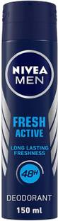 NIVEA MEN FRESH ACTIVE LONG LASTING FRESHNESS DEODORANT 150 ML Body Spray  -  For Men