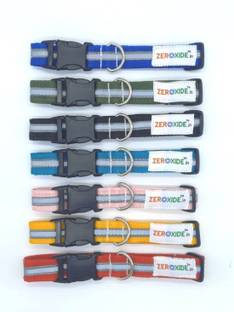 ZEROXIDE Reflective Dog Collar, Multi Color (GRT-TK), Pack of 5, Dog Everyday Collar