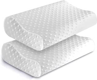 Anjum Memory Foam Orthopaedic Pillow Pack of 2 Solid