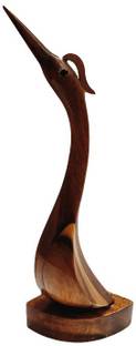 Mukherji handicrafts Wooden Bird Wooden Decorative Bird Showpiece Home Decor Decorative Showpiece  -  25 cm