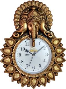 mauli Analog 33 cm X 24 cm Wall Clock