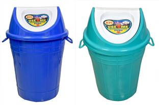 mastBus 2Pc Plastic Dustbin Large Size for Home 60 litres Each with LID for Office, Kitchen, Hotel, Apartment, Society Ideal for Dry Wet Garbage Waste Plastic Dustbin