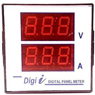 ERHIndia Digital Panel Meter AC Voltage Range Up to 500v AC Current Rang Upto 50 ampere. Digital Voltage Ampere Meter Electronic Components Electronic Hobby Kit