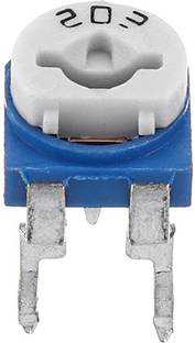 geeta enterprises VARAIBLE RESISTOR 203,PRESET Variable Resistor (20 kilo ohm 5%) Pack of 1 Electronic Components Electronic Hobby Kit